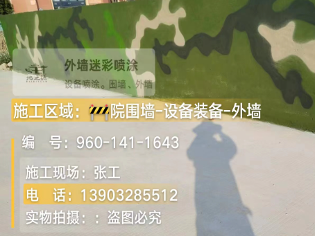 邯郸 迷彩漆喷涂价格（按平方米计费）